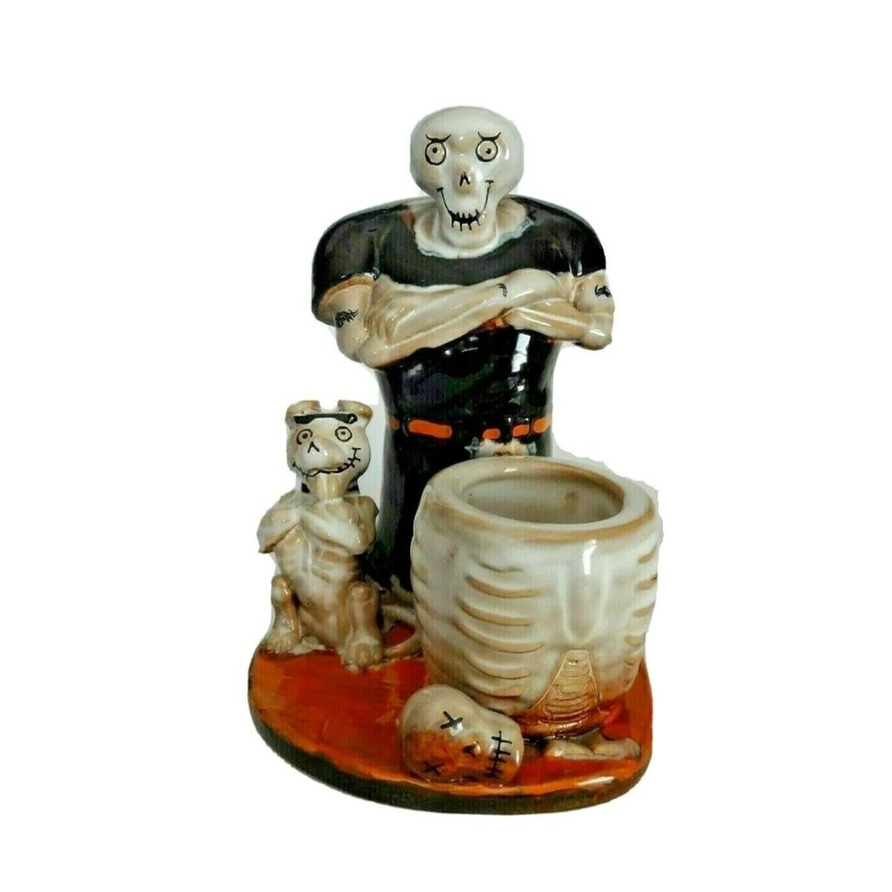 Yankee Candle | Boney Bunch | Skull Cracker | Skeleton Dog Votive Candle Holder